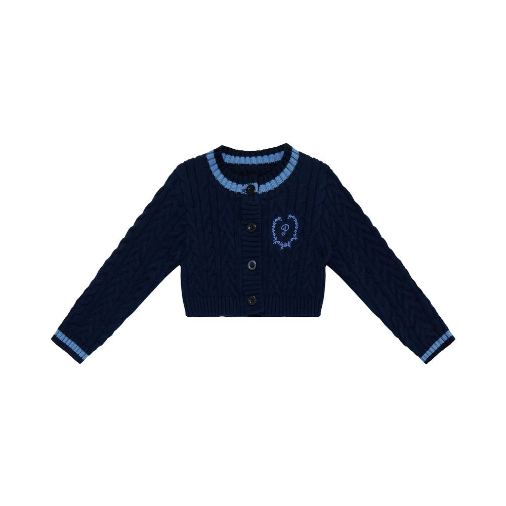 Navy Robe Collection Boy Short Cardigan – Ali Plus AW26