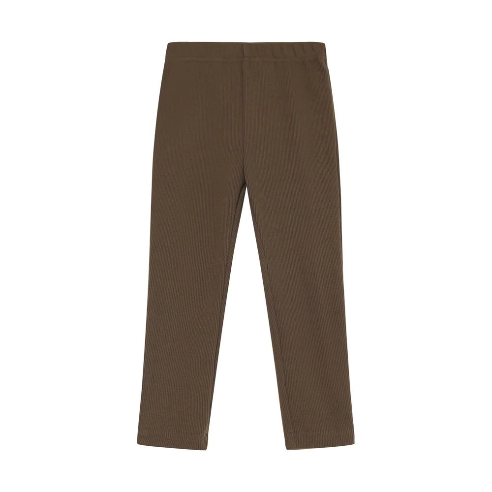 Chestnut Plaid – Brown Knit Leggings – Ali Plus AW26