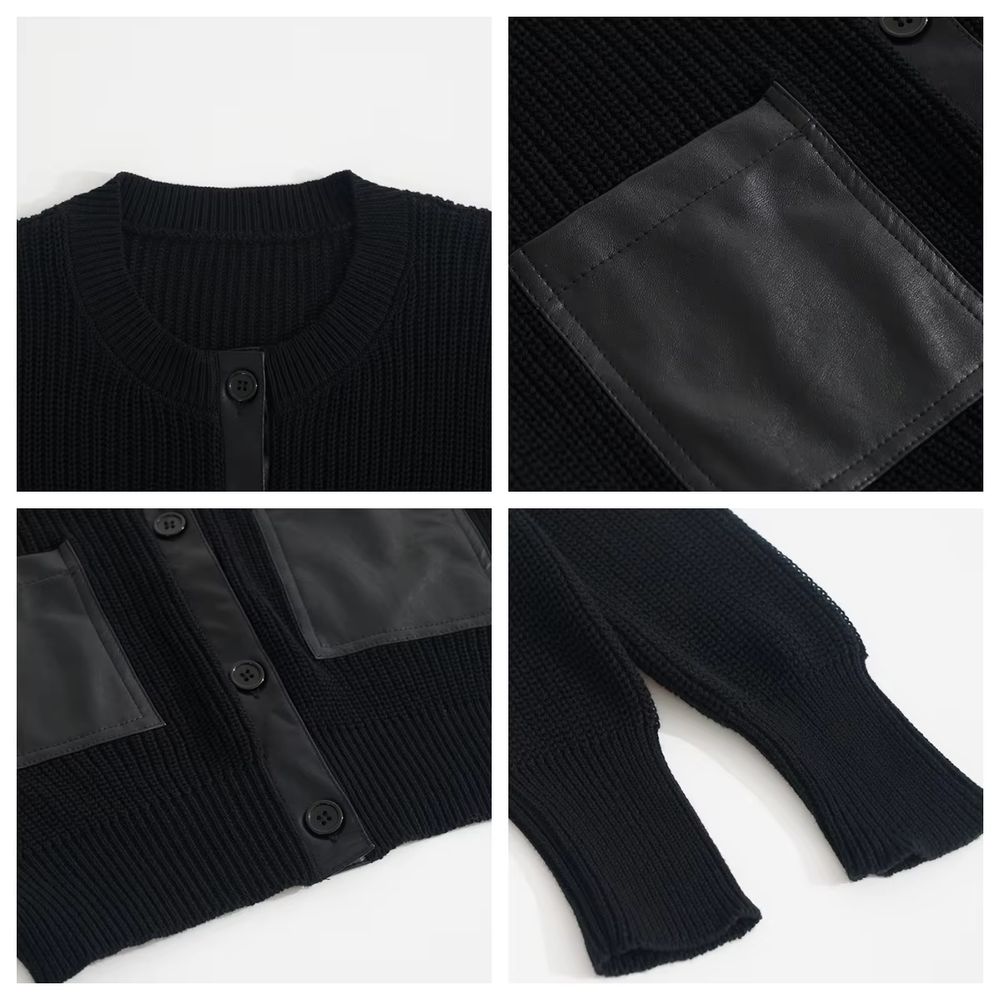 Brown Pocket Cardigan