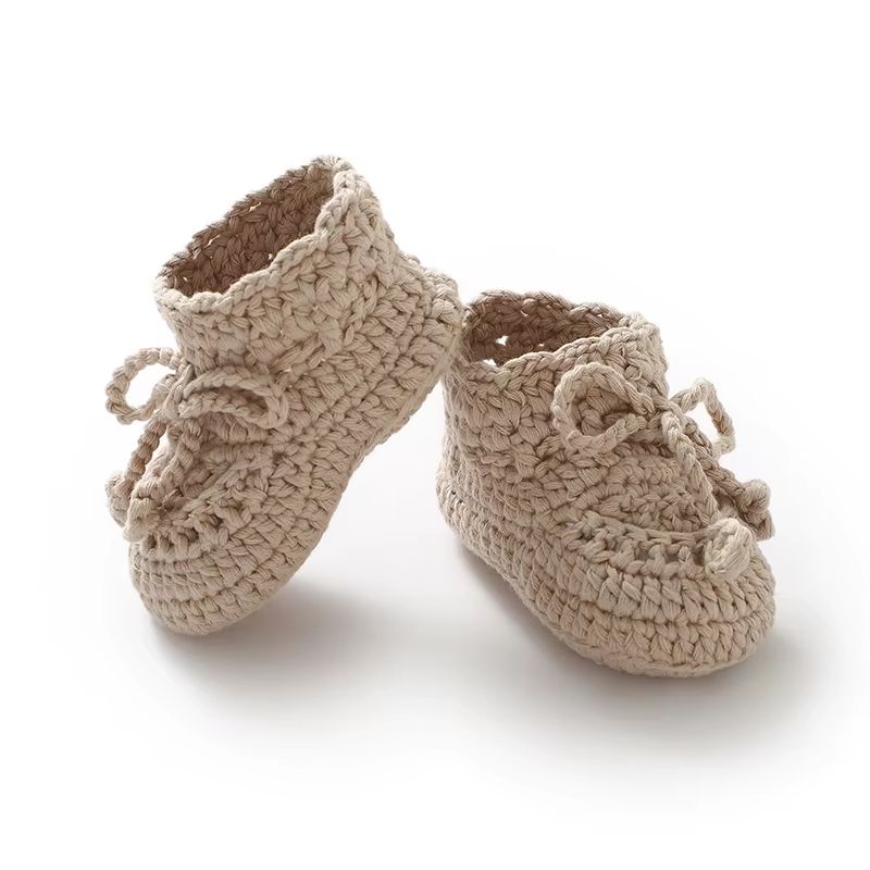 Handmade Knitted Baby Boys Girls First Walkers 0-1Y Pure