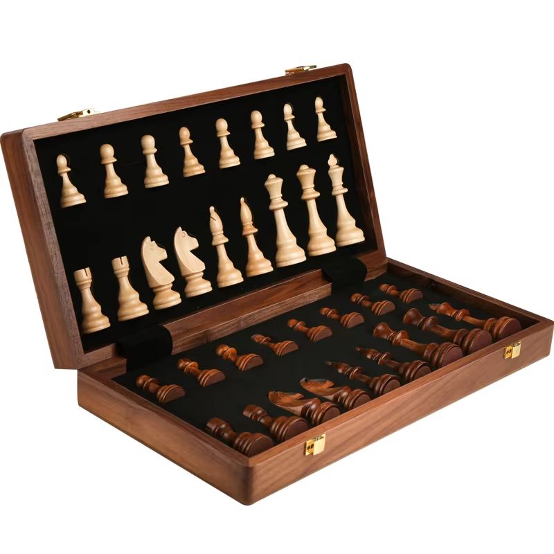 Wooden Folding Chess Set