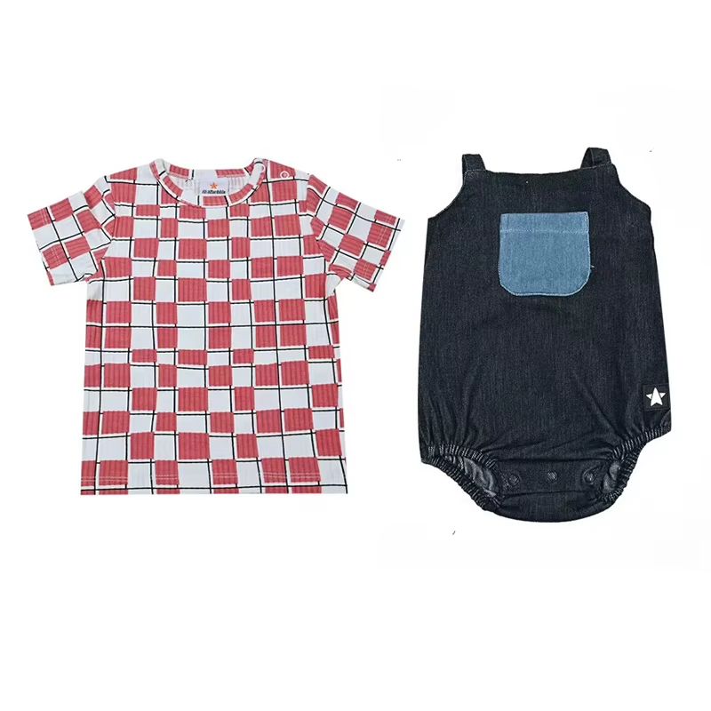 Patchwork Denim Set Tee – Baby Set