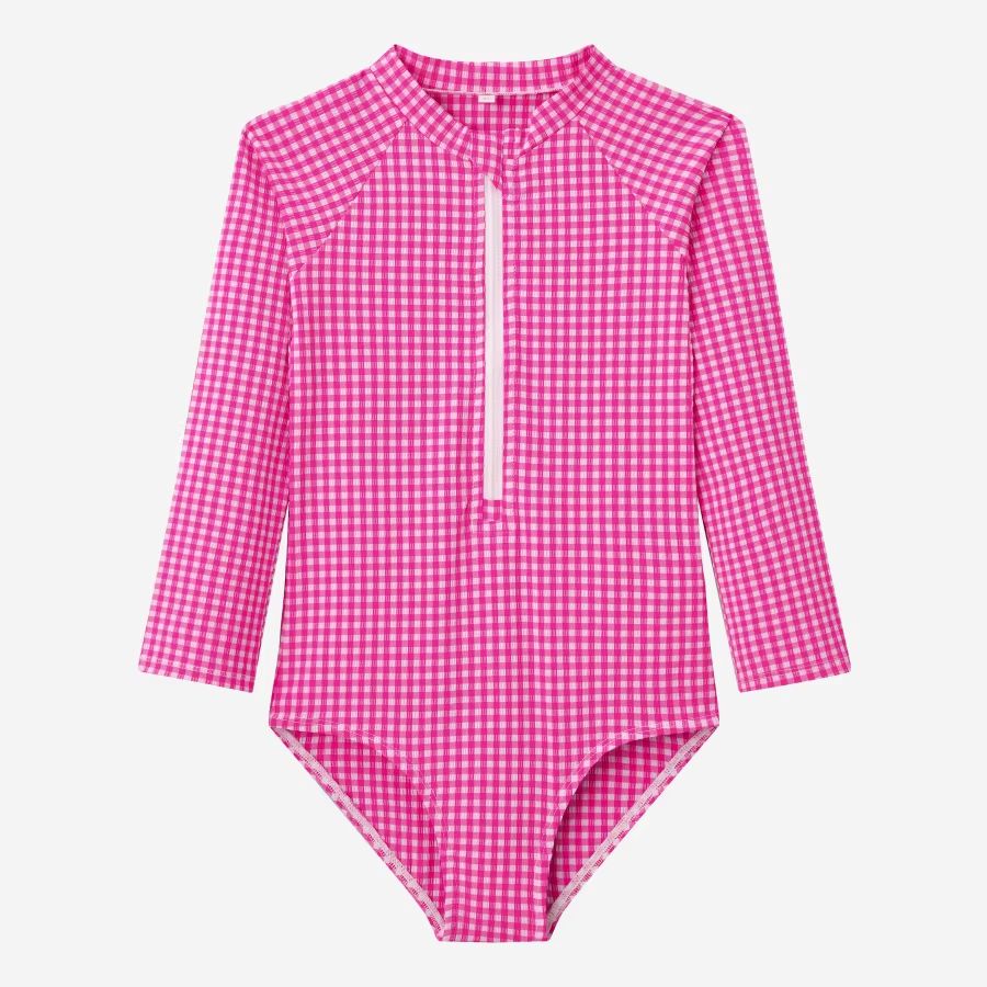 Gingham Swimwear Collection – 3 Quarters Swimsuit