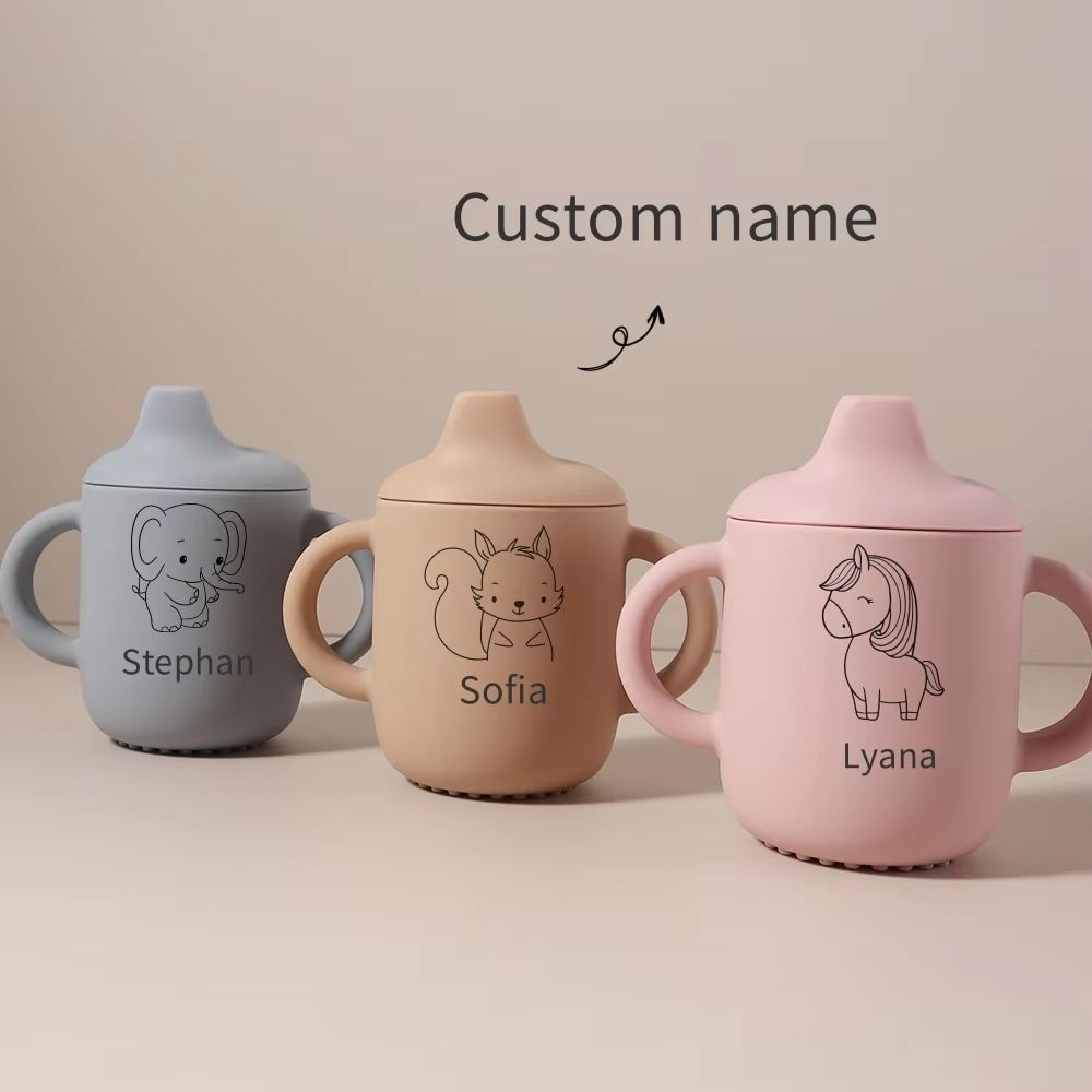 Personalised Silicone Sippy Cup
