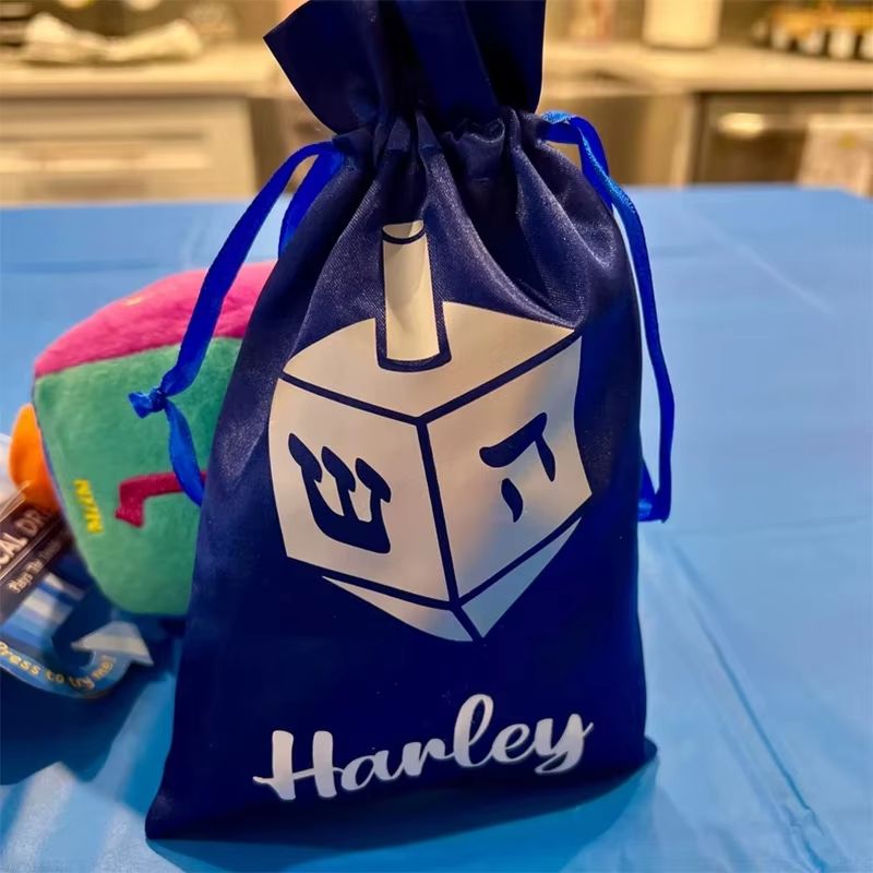 Personalised Dreidel Gift Bags – 4 Pack
